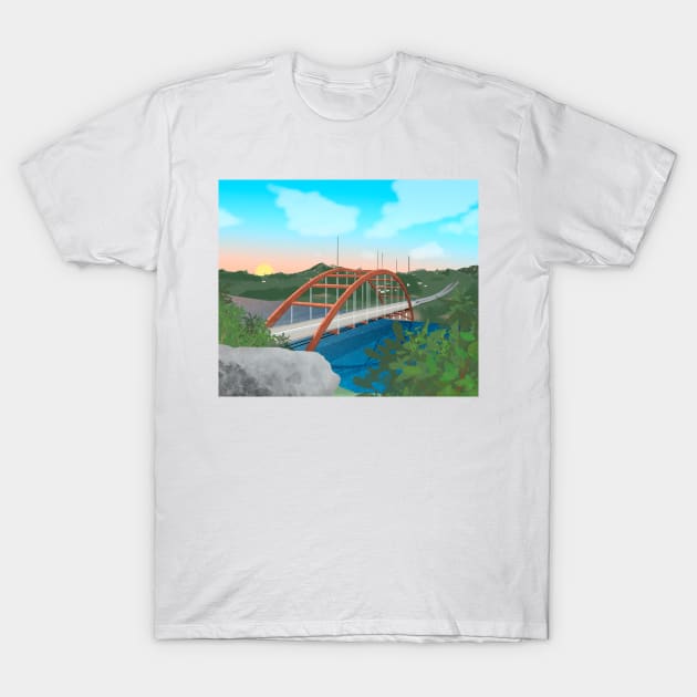 360 Bridge T-Shirt by jastinamor